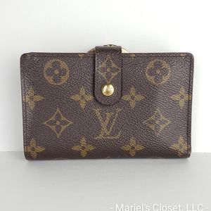 Authentic Louis Vuitton Porte Monnaie Billets Viennois Wallet #3070M